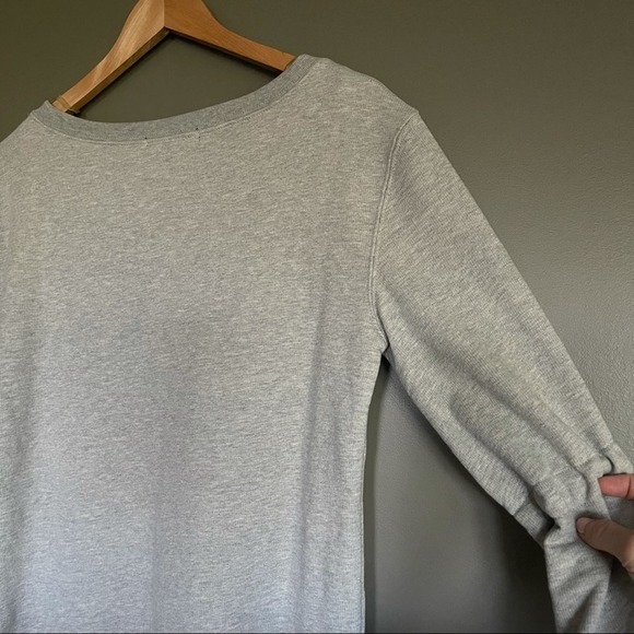 Sanctuary Tierney Bow Sleeve Sweatshirt Grey‎ Size XS Bell Sleeves Casual Comfy - Picture 14 of 14